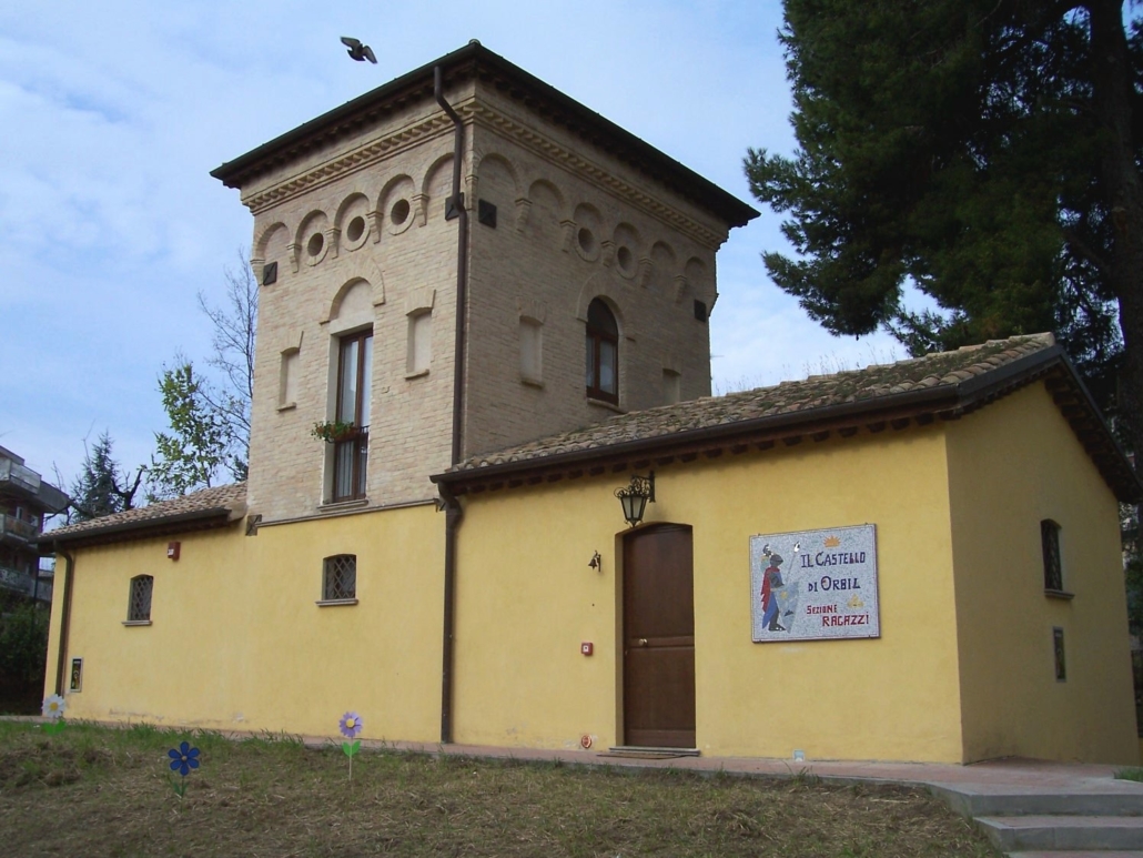 Edificio della sezione ragazzi "Il castello di Orbil" della biblioteca comunale di Lanciano